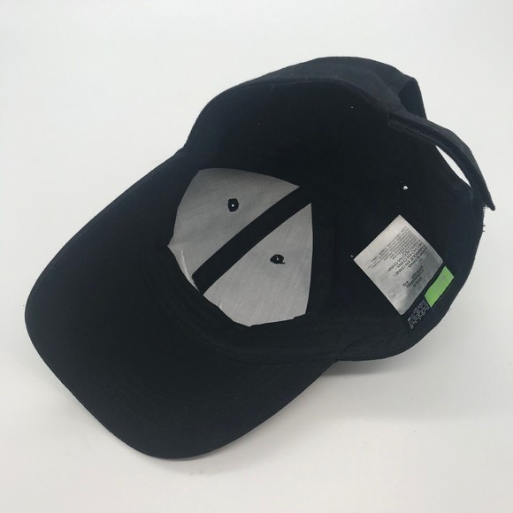 NIKE Swoosh Black Baseball Cap Just Do‎ It Hook & Loop Running Child Infant Hat - Picture 5 of 6